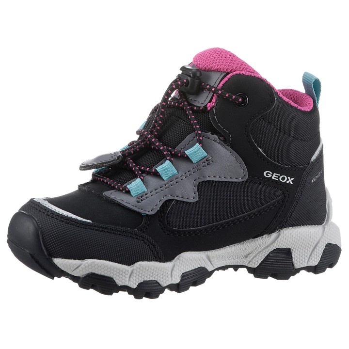 Geox Sneaker »J MAGNETAR G. B ABX«, Trekkingboots, Schnürboots, Kindergartenschuh mit TEX-Ausstattung