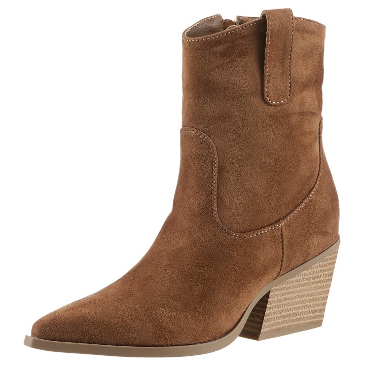 Aniston SHOES Westernstiefelette, Cowboystiefelette, Schlupfboots in schmaler Form - NEUE KOLLEKTION