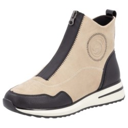 Remonte Slip-On Sneaker, Keilabsatz, Boots, Stiefelette mit praktischer Anziehlasche