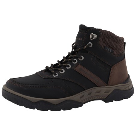 TOM TAILOR Schnürboots, High Top-Sneaker, Trekkingschuh mit Ösen im Bergsteiger-Look