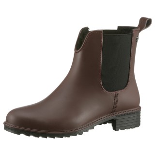 Rieker Chelseaboots, Gummistiefelette, Schlupfboots, Blockabsatz, zum Reinschlüpfen