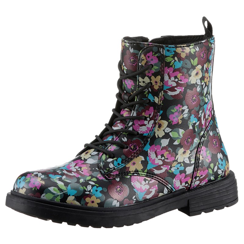 Geox Schnürboots »J ECLAIR GIRL D«, Schnürstiefel, Boots mit Blockabsatz