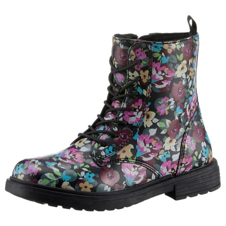 Geox Schnürboots »J ECLAIR GIRL D«, Schnürstiefel, Boots mit Blockabsatz