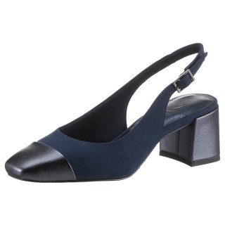 MARCO TOZZI Slingpumps, Abendschuh, Sommerschuh, Blockabsatz, in modischer Karreeform