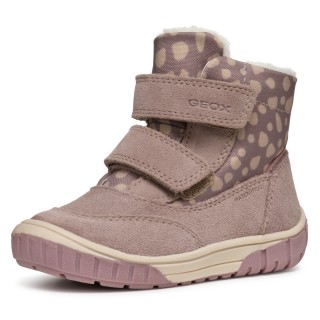 Geox Winterboots »B OMAR GIRL WPF«, Klettstiefel, Babystiefel Winterstiefel mit schönem Muster