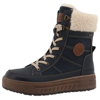 Romika Winterboots, Plateau, Winterstiefelette, Schnürboots mit Warmfutter-Kragen