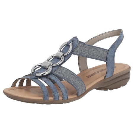 Remonte Riemchensandale, Keilabsatz, Sommerschuh, Sandalette mit Gummizügen