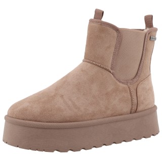 TOM TAILOR Winterboots, Plateau, Schlupfboots, Hausschuh mit zwei Anziehlaschen