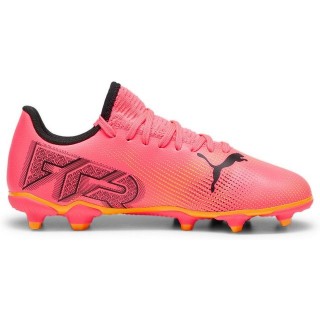 PUMA FUTURE 7 PLAY FG/AG Jr 003 sunset glow-puma black-sun str Fußballschuh