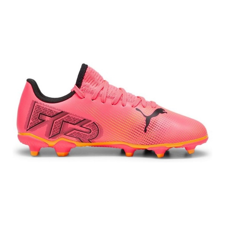 PUMA FUTURE 7 PLAY FG/AG Jr 003 sunset glow-puma black-sun str Fußballschuh