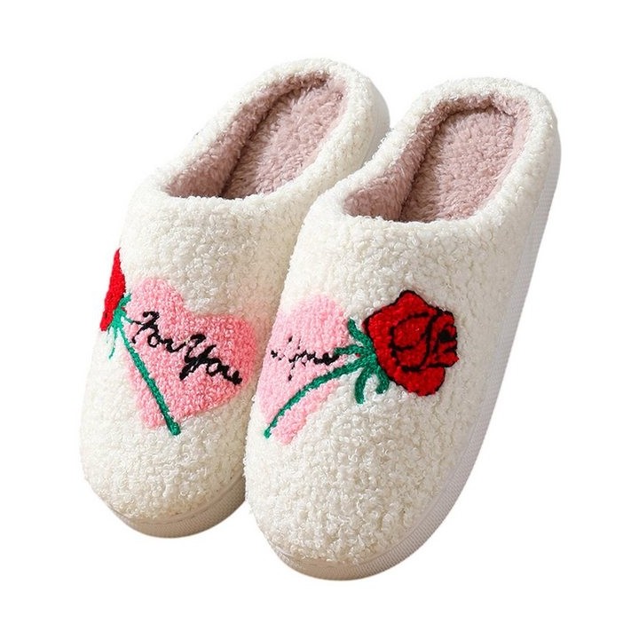 Refttenw Damen Winter Bequem Slipper, Weich Warme Pantoffeln Slipper fur Indoor Plüsch Hausschuhe