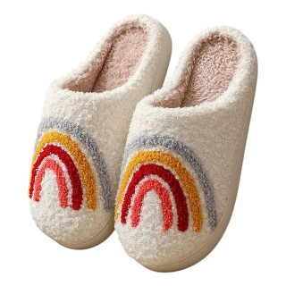 Refttenw Damen Winter Bequem Slipper, Weich Warme Pantoffeln Slipper fur Indoor Plüsch Hausschuhe