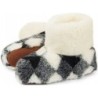 em-ka Damen Herren Hüttenschuhe Schafwolle Winter Warme Wollsocke Hausschuhe Hausschuh Füßwärmer-Naturprodukt