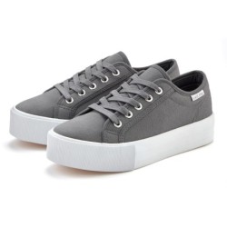 LASCANA Sneaker, Schnürhalbschuh, Freizeitschuh aus Textil mit Plateausohle