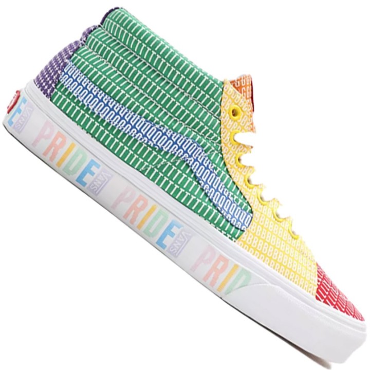 Vans Sk8-Mid Sneaker Pride Multi True White
