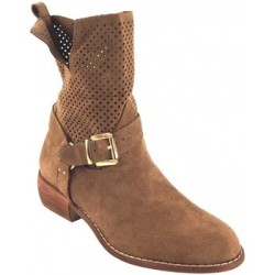 Bienve  Schuhe Botín señora  a3016 cuero