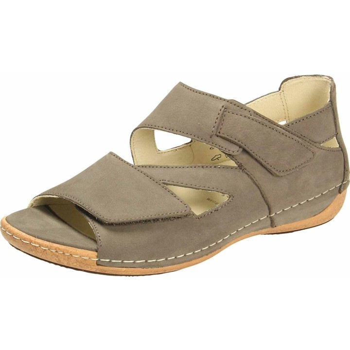 Waldläufer Damen Sandalette, grau 5,5