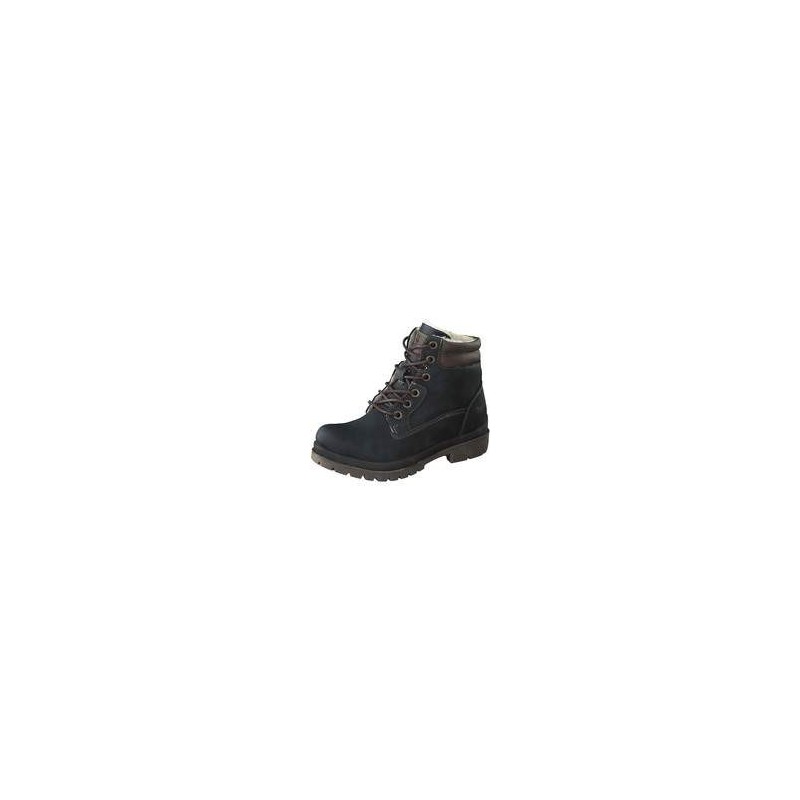 Mustang Schnür Boot Jungen blau|blau