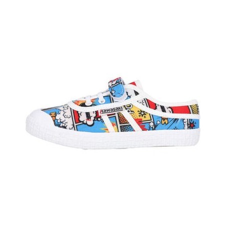 Kawasaki  Sneaker Cartoon Kids Shoe W/Elastic K202585-ES 2084 Strong Blue