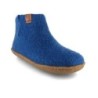 WoolFit Yeti Kids Barfußhausschuhe Hausschuh mit Footprint Fußbett