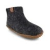 WoolFit Yeti Kids Barfußhausschuhe Hausschuh mit Footprint Fußbett