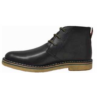 Fraven Herren Schnürstiefellette, schwarz 46