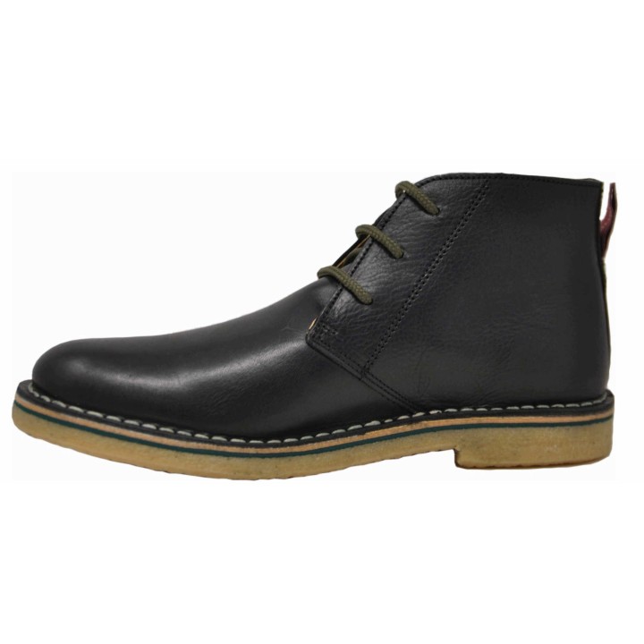 Fraven Herren Schnürstiefellette, schwarz 46