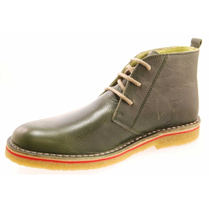 Fraven Herren Schnürstiefellette, grün 46