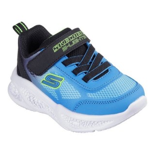 Skechers SKECHERS METEOR-LIGHTS Lauflernschuh, Blink,-Klettschuh zum Schlüpfen, Neon, Größenschablone zum Download