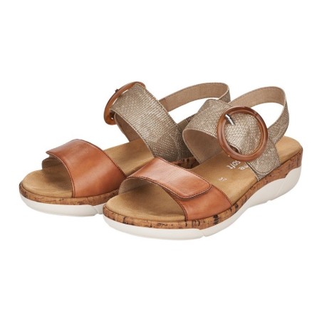 Remonte Keilsandalette, Sommerschuh, Riemchensandale, praktische Klettverschlüsse