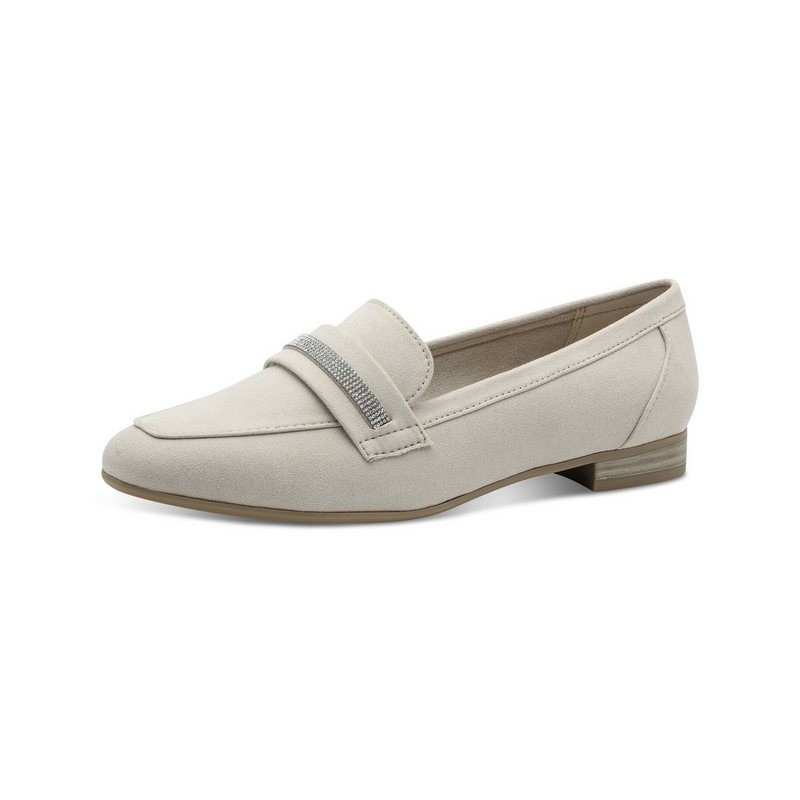 MARCO TOZZI Slipper, Businessschuh, Schlupfschuh, Halbschuh mit funkelndem Zierriegel