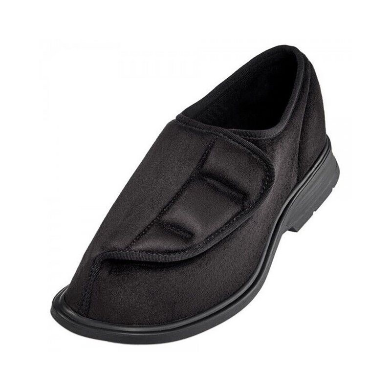 promed Bequemschuh Herren Microvel. Pedibelle Jonas Schwarz Gr. 41 Hausschuh
