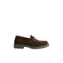 Next Klobige Loafer aus Veloursleder mit Trense Loafer (1-tlg)