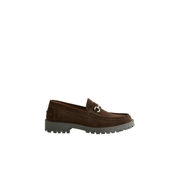 Next Klobige Loafer aus Veloursleder mit Trense Loafer (1-tlg)
