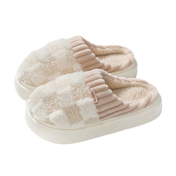 Refttenw Hausschuh Damen,Filzpantoffeln,für Paare Plüsch Hausschuhe,Warme Plüsch Hausschuhe