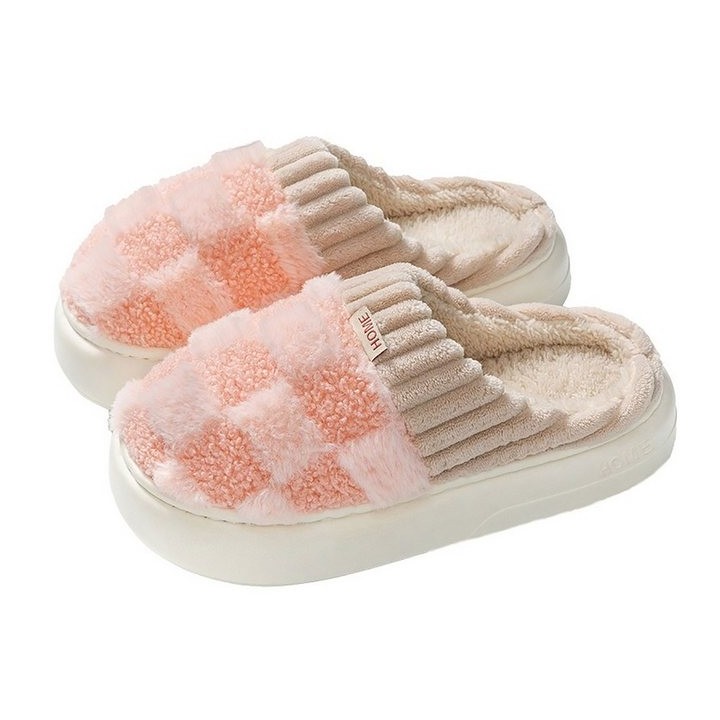 Refttenw Hausschuh Damen,Filzpantoffeln,für Paare Plüsch Hausschuhe,Warme Plüsch Hausschuhe