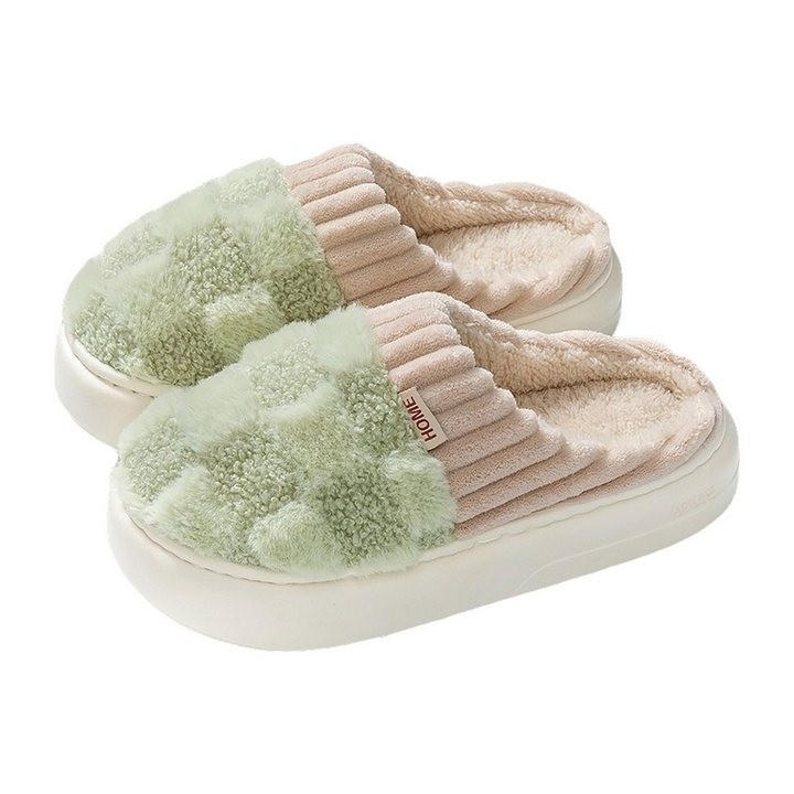 Refttenw Hausschuh Damen,Filzpantoffeln,für Paare Plüsch Hausschuhe,Warme Plüsch Hausschuhe