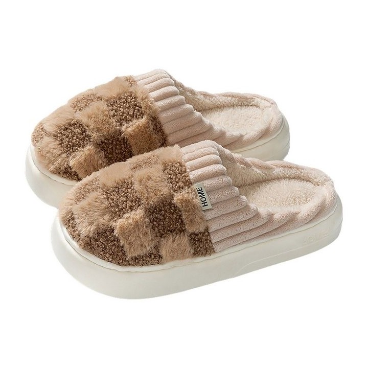 Refttenw Hausschuh Damen,Filzpantoffeln,für Paare Plüsch Hausschuhe,Warme Plüsch Hausschuhe