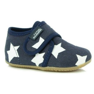 Living Kitzbühel Living Kitzbühel 3118 Hausschuhe Baumwolle blau marine 570 klett Hausschuh