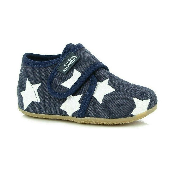 Living Kitzbühel Living Kitzbühel 3118 Hausschuhe Baumwolle blau marine 570 klett Hausschuh