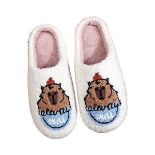 Refttenw Flauschige Hausschuh Herren Winter Lustige Hausschuhe Damen Plüsch Hausschuhe Wasserschwein