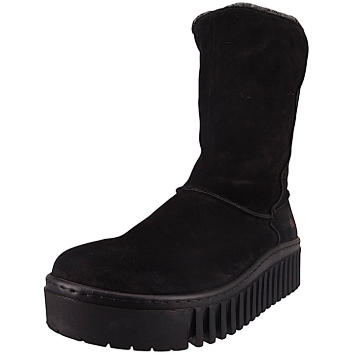 Damen Winterstiefel Stiefel Brighton gefüttert 1511 Schwarz ... 37