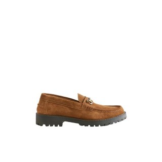 Next Klobige Loafer aus Veloursleder mit Trense Loafer (1-tlg)