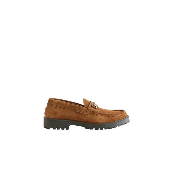 Next Klobige Loafer aus Veloursleder mit Trense Loafer (1-tlg)