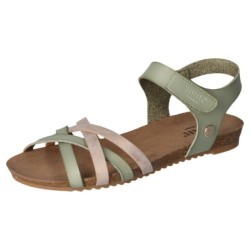 Mustang Shoes Riemchensandale, Sommerschuh, Sandalette, Klettschuh, mit Klettverschluss-Riemchen