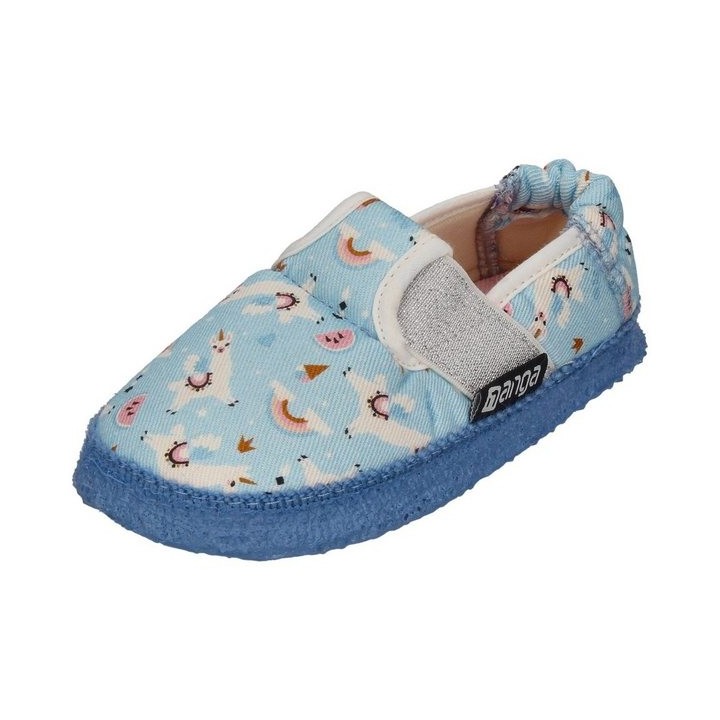 NANGA Little Lama Hausschuh Hellblau