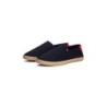 Tommy Hilfiger HILFIGER ESPADRILLE CORE TEXTILE Slipper, Schlupfschuh, Espadrilles, Sommerschuh, Kontrastbesatz an der Ferse