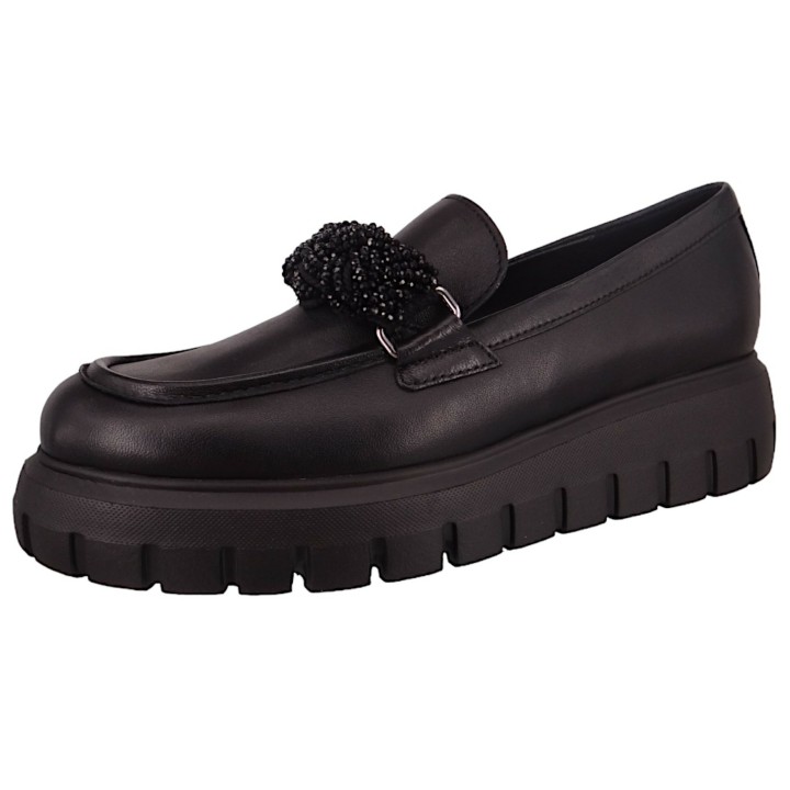 Damen  Halbschuhe Loafer F-Weite 55.301 Schwarz 27 Schwarz L... 40,5