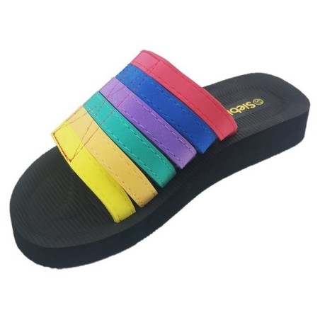 Siebi`s Siebi`s Beach multi Klett Bade- und Duschpantolette Klettverschluss Me Badeschuh