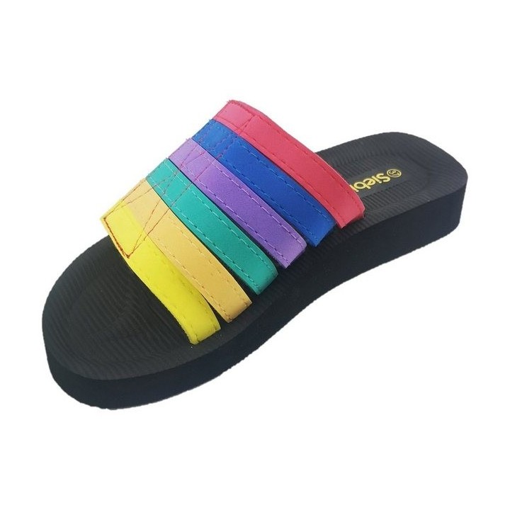 Siebi`s Siebi`s Beach multi Klett Bade- und Duschpantolette Klettverschluss Me Badeschuh